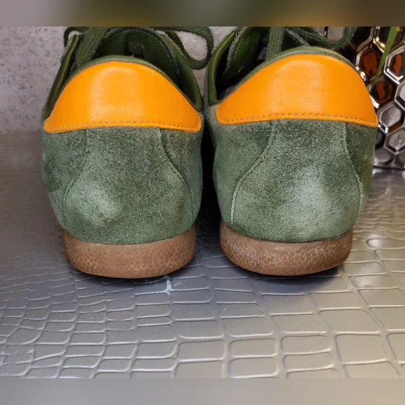 Adidas Men's Inmotile Skateboarding Olive / Orange Miami Hurricanes Sneakers - Picture 3 of 11